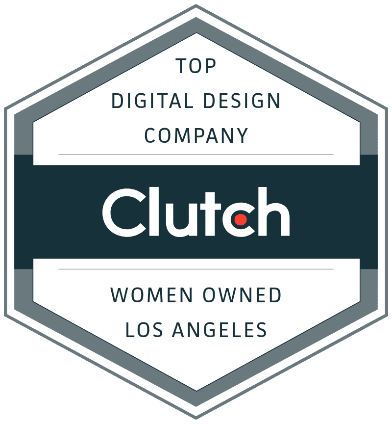 Top women-owned digital design company badge